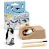 Archaeological dig with penguins and dinosaurs and gems puzzle toy
