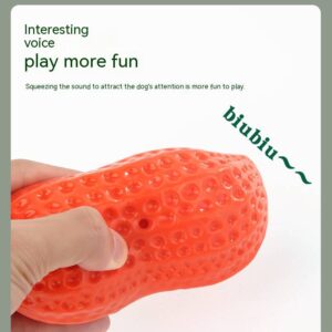 Teething Pet Audible Toys Peanut TPR Bite Resistant