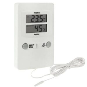 The TH02 Digital LCD Indoor Outdoor Sensor Probe Weather Humidity Hygrometer Thermometer