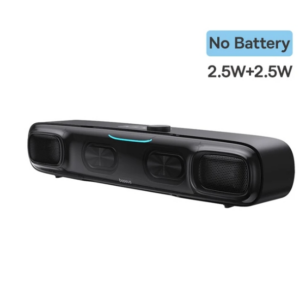 Baseus DS10 Desk Mini Soundbar Speaker Bluetooth 5.3 Triple-Mode Audio 3D Soundscape Surround SubwooferSound Box for Laptop PC