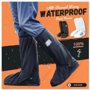 Suitable for wide feet – All-Round Long Waterproof Boot Cover