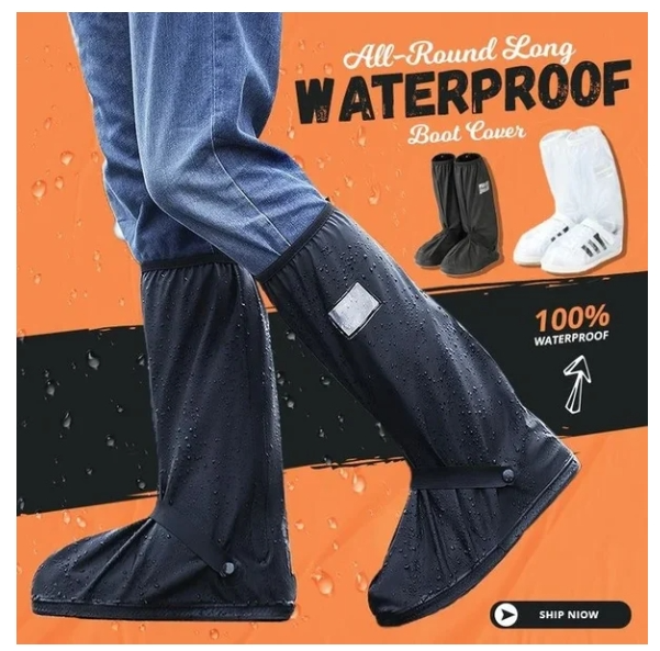 Suitable for wide feet - All-Round Long Waterproof Boot Cover