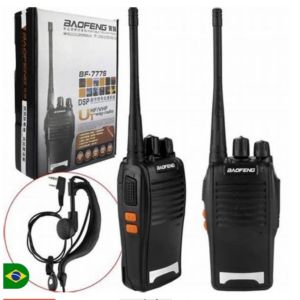 2 rádio comunicador baofeng longo alcance 12km Com 16 Canais BF 777S Profissional recarregável rádio segurança