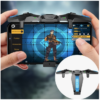 F4 folding model eagle wing shape physical direct connection capacitive mobile phone gamepad Compatible with IOS & Android system device line Blue