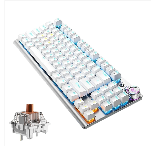 F3001 Backlit 87-key wired/wireless/bluetooth tri-mode mechanical gaming keyboard