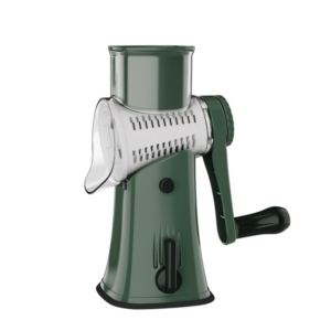 Multi-functional vegetable cutter hand crank roller kitchen chopper scrubber