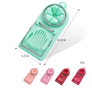 6 PCS Multifunctional Egg Cutter Kitchen Tool Stainless Steel Fancy Egg Cutter