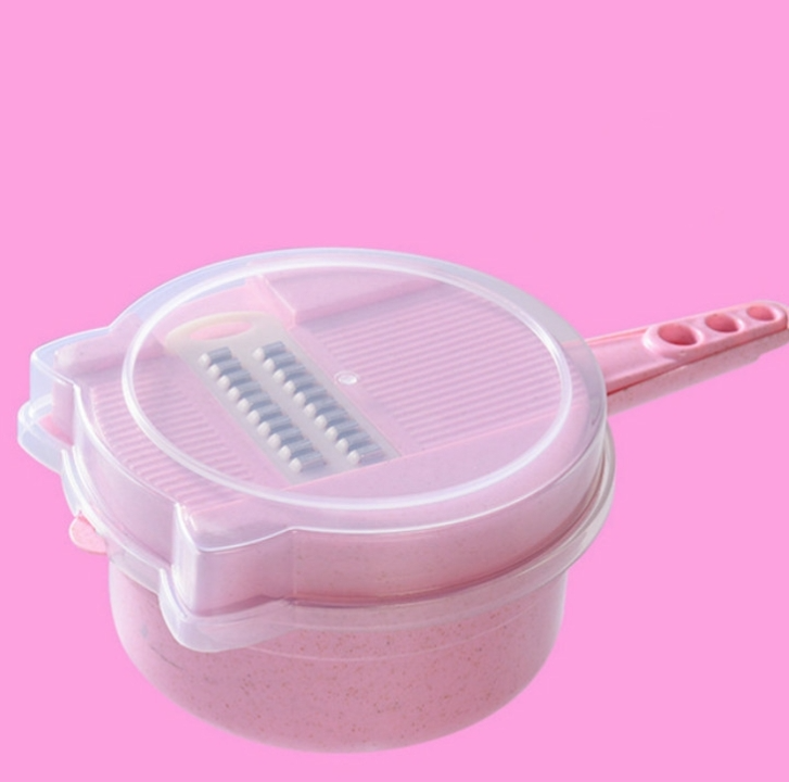 Kitten Shape Multifunctional Vegetable Chopper Slicer Shredder Shredder Kitchen Accessory Gadget (Pink)