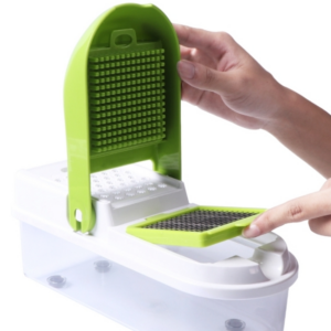 Manual Stainless Steel Slicer Kitchen Tool Multi-functional Replaceable Slicer Chopper, Size:28×11.5x12cm, Weight:0.8KG