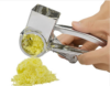 Cheese Grater Rotary Cheese Grater Stainless Steel Hand Crank Rotary Shredder with 7-8 Holes