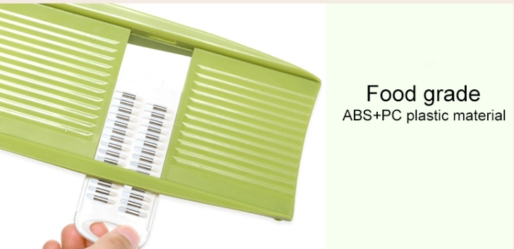 Multi-functional household kitchen chopper vegetable potato peeler (Colour: Green)