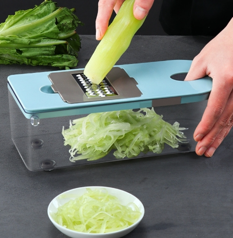Multifunctional Household Kitchen Vegetables Cutter Dicing Device (Blue)