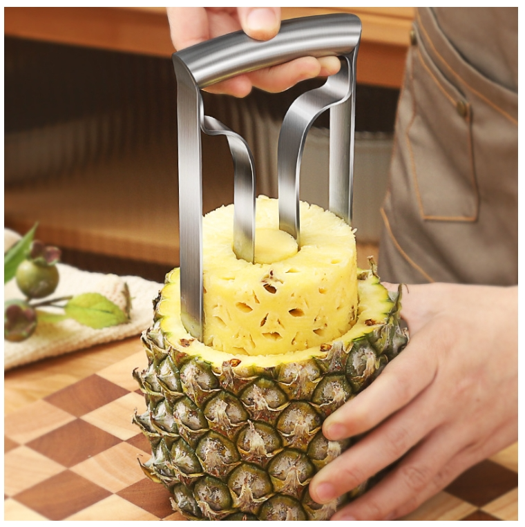 Stainless steel pineapple knife peeler to take pineapple corer / 6 pieces of a sale watermelon cutter colour random