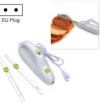 Stainless Steel Knife Blade Bread Cutting Machine Handheld Toast Cutter Mini Electric Frozen Meat Slicer EU Plug(Green+White)