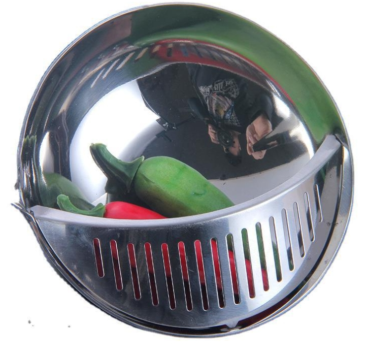 Multi-function Dual Purpose Long Handle Stainless Steel Colander Hot Pot Soup Spoon, Size: 32 x 9cm