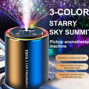 RGB starry sky top three-in-one car aromatherapy
