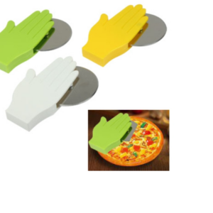 Fashion Palm Shape Stainless Steel Blade Pizza Cake Cutting Device (Random Color Delivery)