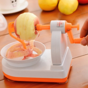 Plastic Stand Stainless Blade Apple Peeler Apple Slicer Home Products(Orange)