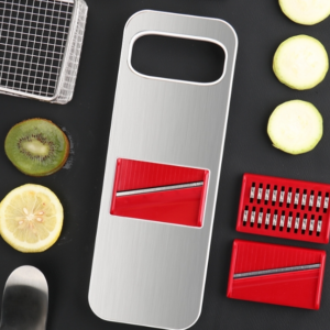 C321 Multifunctional Household Kitchen Stainless Steel Vegetables Cutter Potato Grater (Silver)