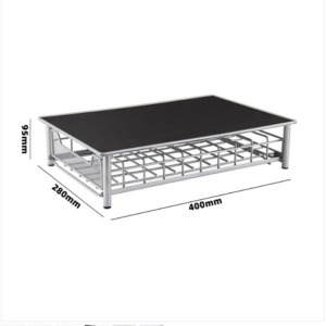 3 Rows 60pcs Milk Ball Organiser Drawer Coffee Capsule Holder (Silver Grey)