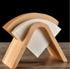 Coffee Filter Holder Coffee Storage Rack Filter Box Paper Base Bracket Display Stand Wooden V Holder