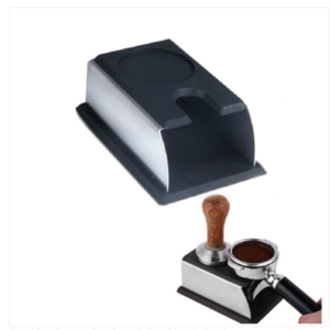 Stainless Steel Silicone Espresso Drop Proof Stand Barista Tools Powder Press Pad Powder Hammer Pad
