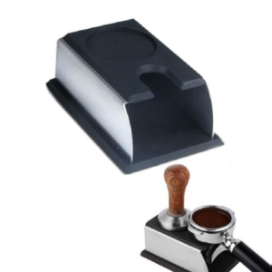 Stainless Steel Silicone Espresso Coffee Tamper Stand Barista Tool Powder Pad Hammer Pad