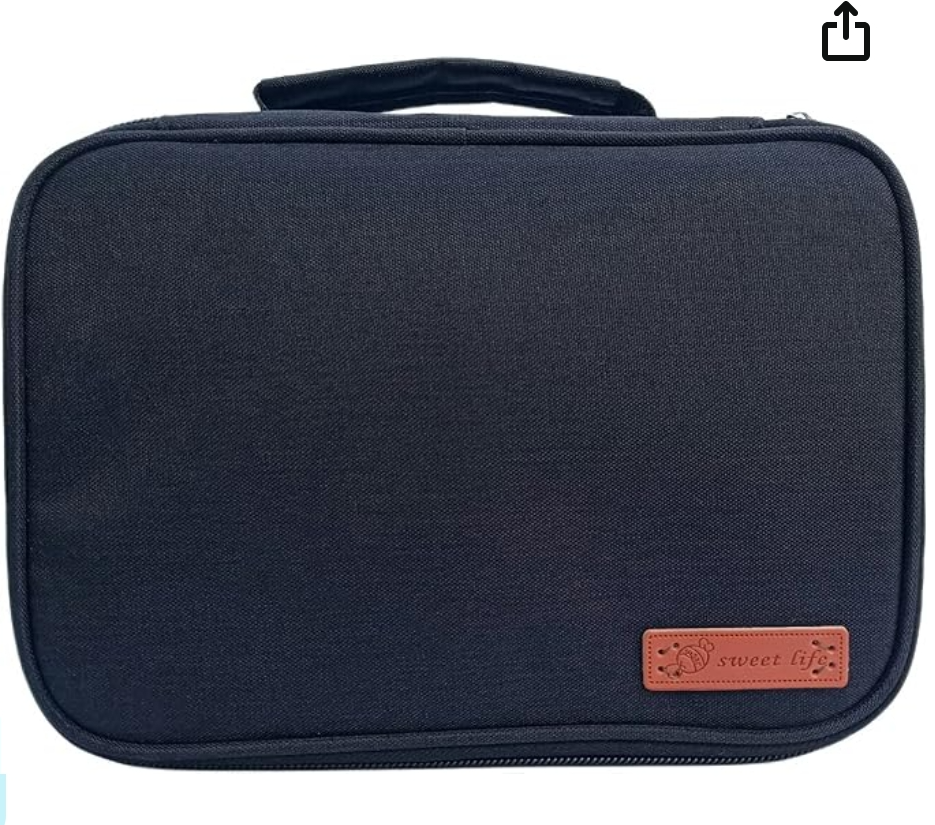 Krobot Capacidade Elevada estojo 72 Armazenamento de lápis de cor Papelaria Estudantil (Preto),Saco de presente, estojo escolar