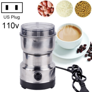 Multi-functional Coffee Grinder Stainless Electric Bean Grinder Herbal Medicine Grinding Machine, US Plug