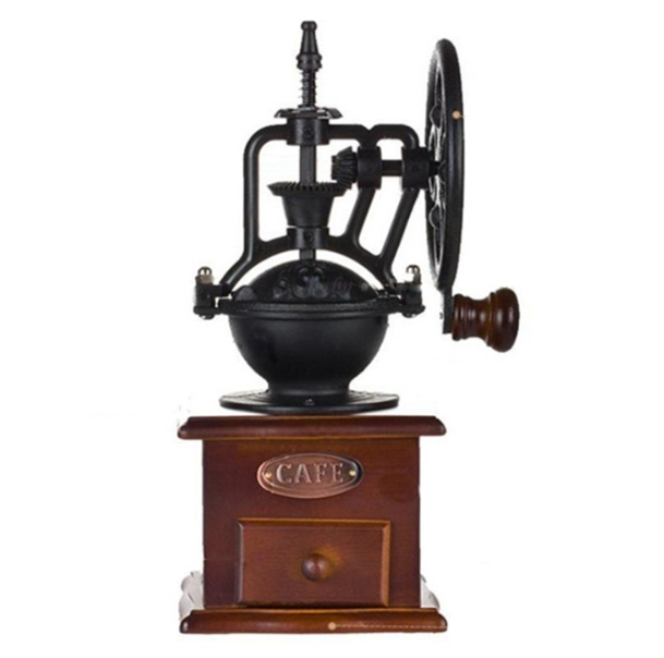 Manual Coffee Grinder Antique Cast Iron Hand Crank Coffee Machine