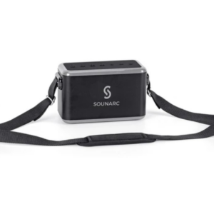 SOUNARC A1 Karaoke Speaker, 80W Output, Dual Mic, IPX6, Lighting Mode, Up to 10 Hours Playtime