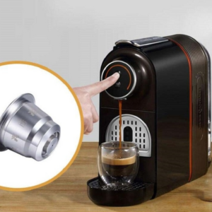 Reusable Stainless Steel Coffee Capsules with Multiple Filling Coffee Filters(Silver)