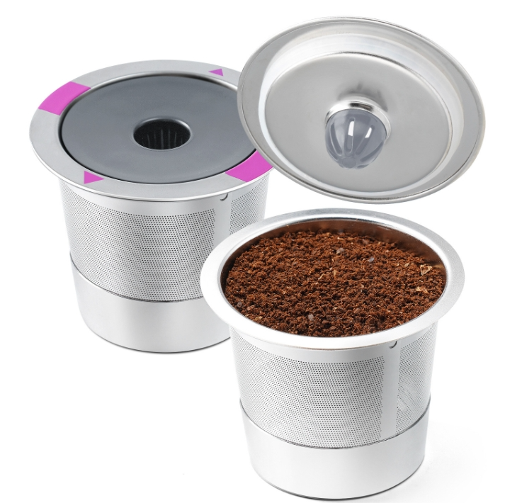 For Keurig Coffee Maker Reusable Filter Cup Stainless Steel Single Hole K Cup