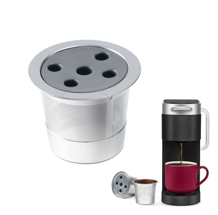 For Keurig K-Supreme Plus Coffee Machine Reusable Stainless Steel Filter Five-hole K Cup