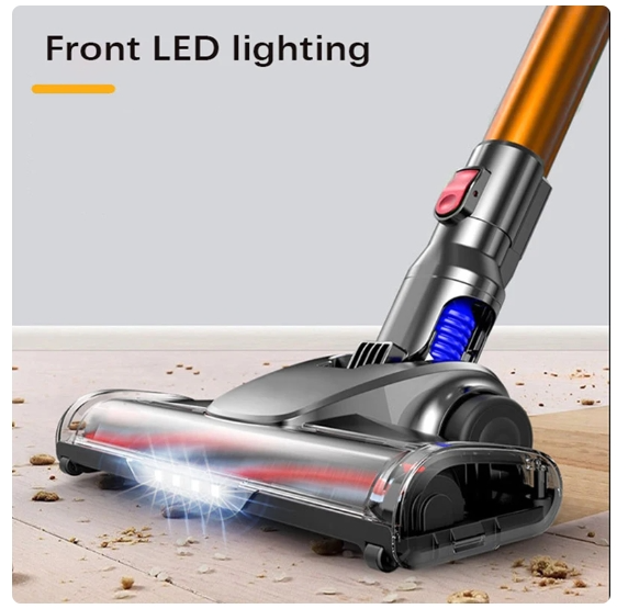 Wireless Portable Vertical Vacuum Cleaner Home 18,000 Pa Powerful Suction Removable Battery LED Lighting Electric Carpet Cleaner