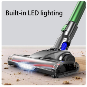 Cordless Handheld Vacuum Cleaner 16kPa Suction Collapsible Catheter Replaceable Battery LED Lighting Pet Hair Wireless Cleaner
