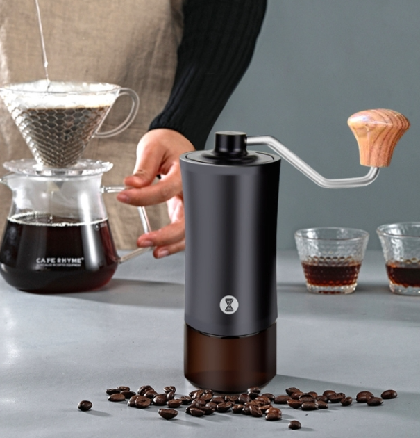 Manual Stainless Steel Core Dual Shaft Hand Crank Coffee Bean Grinder