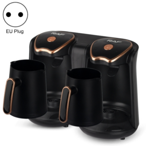 RAF R.109 Household Heating Coffee Pot Portable Office Coffee Tea Maker, EU Plug(Black Gold)
