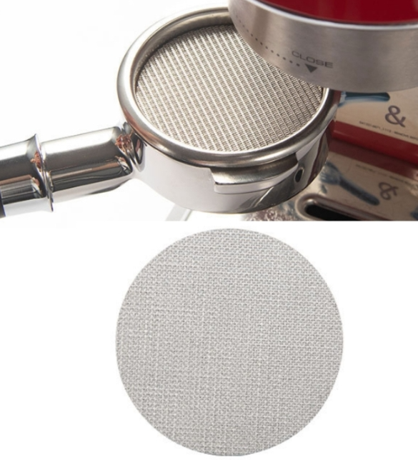 Stainless Steel Sintered Sheet Coffee Splash Filter, Size: 58mm x 1mm