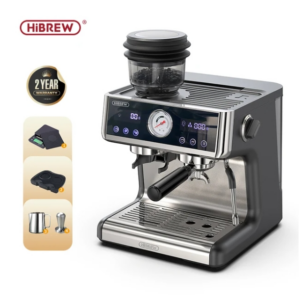 HiBREW Dual Boiler System Barista Pro 20Bar Bean to Espresso Cafetera Coffee Machine with Full Kit for Cafe Hotel Restaurant H7A