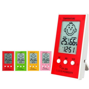 Indoor Outdoor Thermometer Precise Hygrometer Digital Clock Temperature Logger