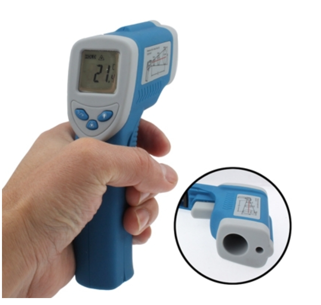 Infrared Thermometer, Temperature Range: -50 - 550 Degrees Celsius