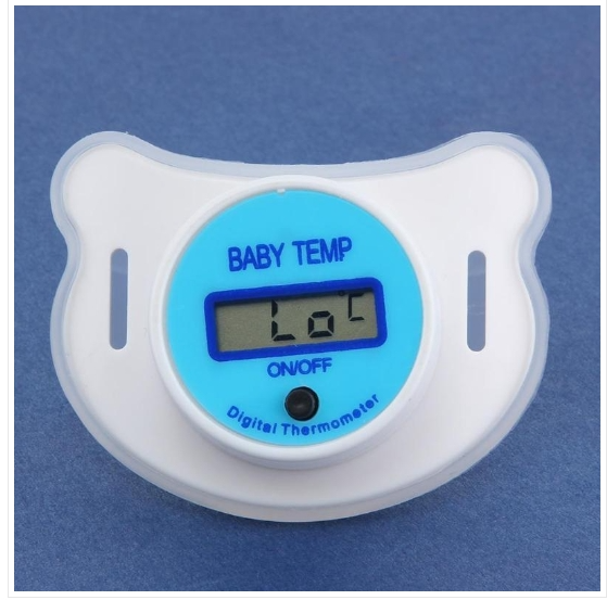 Baby Pacifier Thermometer Silicone Pacifier LCD Digital Children's Thermometer