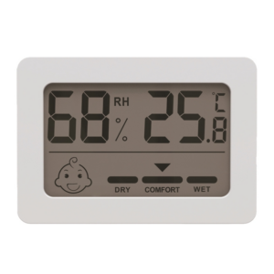 Household Indoor Mini Smiley Electronic Temperature And Humidity Meter With Stand