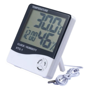 3.8 inch LCD Digital Temperature & Humidity Meter with Clock / Calendar (HTC-1)