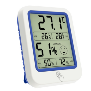 2 PCS Electronic Wall-Mounted Industrial Digital Display Thermometer And Hygrometer