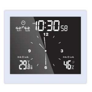 TS-WP10-B Waterproof Bathroom Wall Clock Timer Household Thermometer Hygrometer