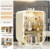 Cosmetic Storage Box Desktop Dustproof Dresser Skincare Lipstick Shelf Transparent Acrylic Organising Box Cabinet