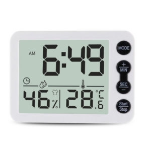 Multifunctional Indoor Thermometer And Hygrometer Large Screen Alarm Clock Kitchen Electronic Countdown Timer