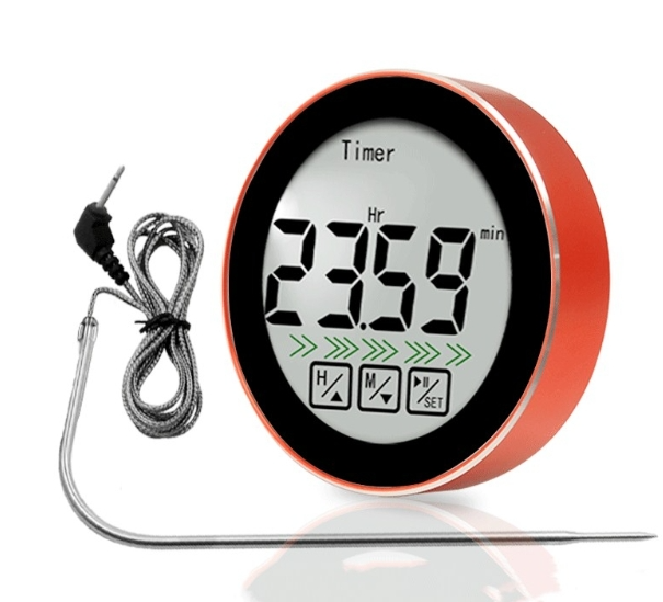 3 in 1 Room Temperature Measurement + Probe Food Measurement + Countdown Function Multifunctional Thermometer